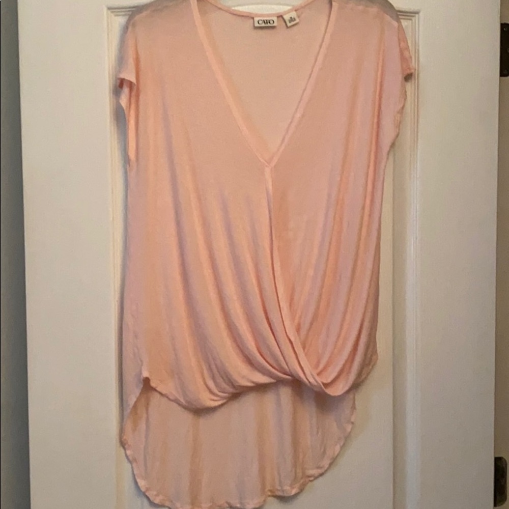 Pink crossover top